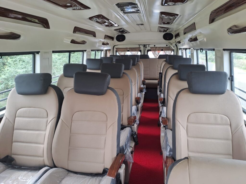 Book Luxury 20 Seater Tempo Traveller in Varanasi